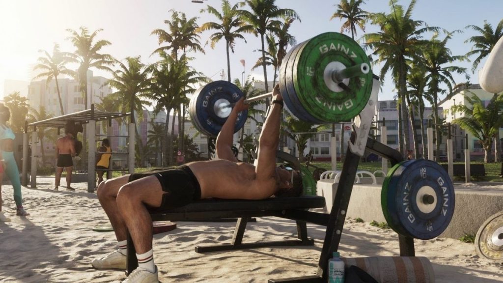 Leonida'nın meşhur sahil şeridinde vücut geliştirme ve fitness kültürü.